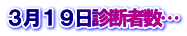 ３月１９日診断者数…
