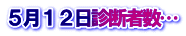 ５月１２日診断者数…