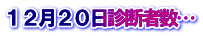 １２月２０日診断者数…