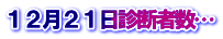 １２月２１日診断者数…