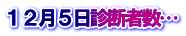 １２月５日診断者数…