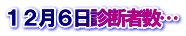 １２月６日診断者数…